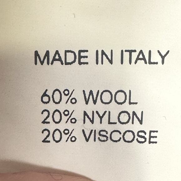 Luca Nobili Sweater Large Gray Wool Blend Crewneck Geometric Knit Made in Italy - Picture 9 of 10